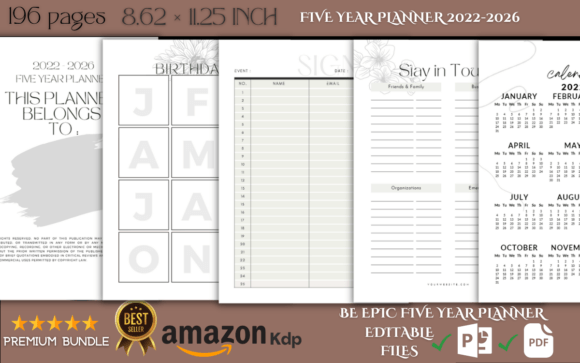 Crafting Your Path: The Power of a Customizable Five-Year Planner