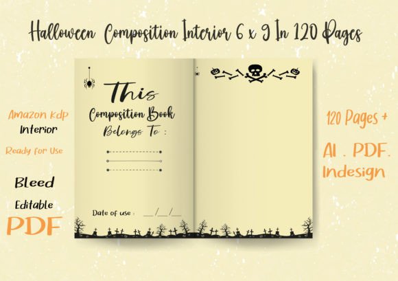 Essential Design for a Halloween Notebook Interior