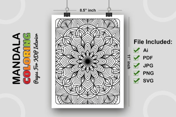 Evaluating the Mandala Coloring Pages KDP Interior 146 Digital Asset