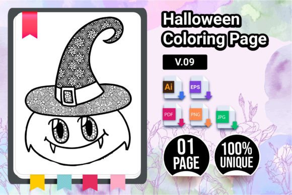 Halloween Coloring Page for Kids V.09: A Strategic Asset for Creators and Educators