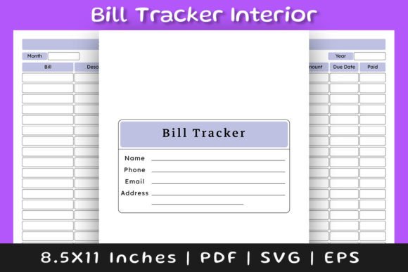 The Essential Organizer: How a Bill Tracker Log Book Interior Empowers Modern Financial Management