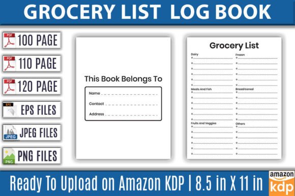 The Grocery List Log Book KDP Interior: A Strategic Asset for Creators and Entrepreneurs