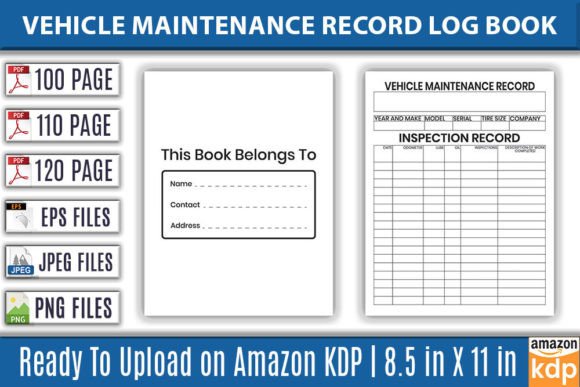 The Strategic Advantages of a Vehicle Maintenance Log Book for KDP Publishing