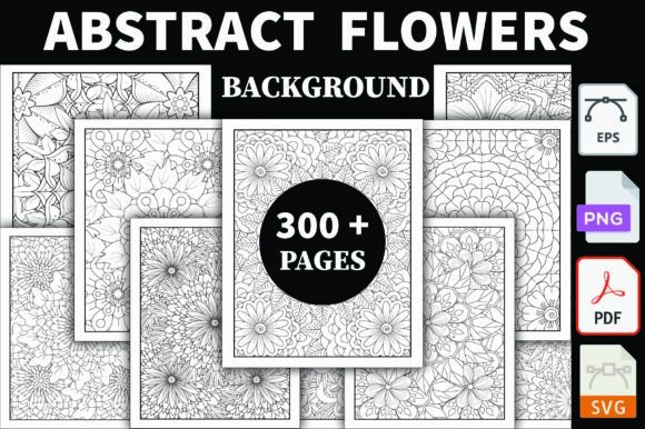 Unlock Your Creative Potential with 300 Abstract Coloring Pages -KDP Bundle