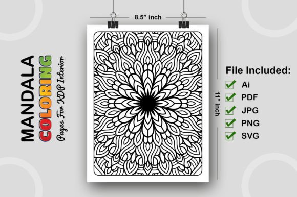 What Makes Mandala Coloring Pages KDP Interior 142 a Versatile Digital Asset?