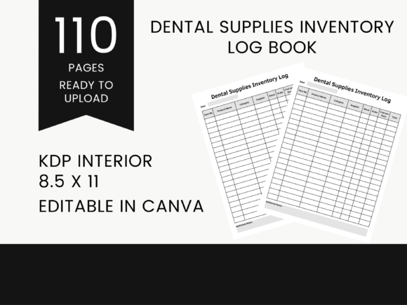 Your Blueprint for Financial Efficiency: Leveraging a Dental Supplies Inventory Log Book