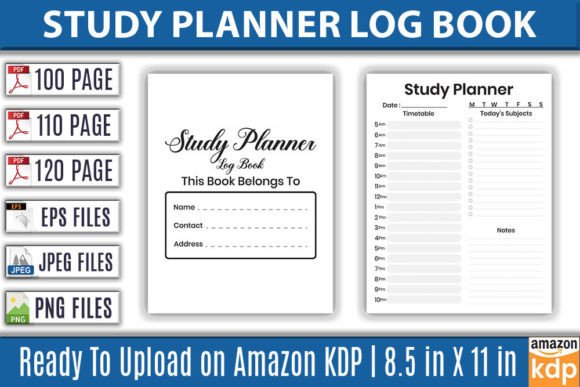 Your Study Process, Perfectly Packaged: The Study Planner Log Book KDP Interior
