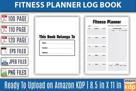 Your Ultimate Fitness Companion: The Power of a Fitness Planner Log Book KDP Interior