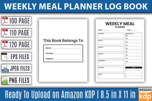 Your Ultimate Guide to the Weekly Meal Planner Log Book KDP Interior